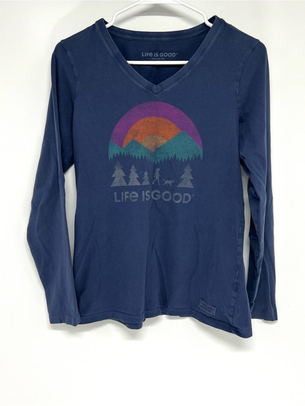 Life is good crusher t shirt women’s small